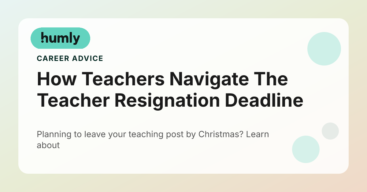 How Teachers Navigate The Teacher Resignation Deadline